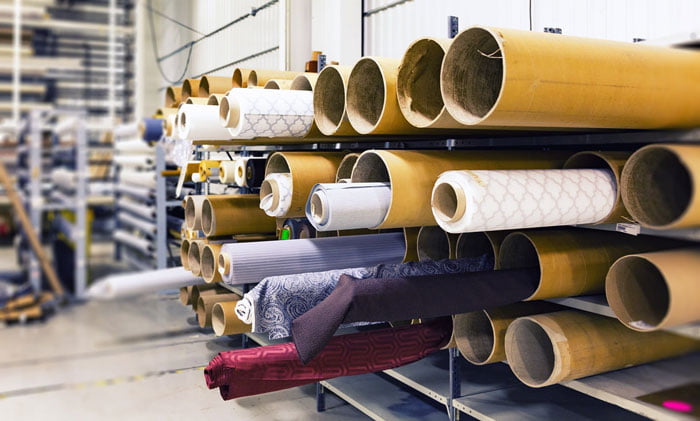 Variety of high-quality fabrics from a Turkish wholesale clothing manufacturer.