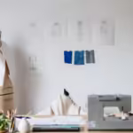 Sewing machine used in producing high-quality clothing samples